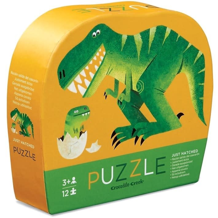 Crocodile Creek | Mini Shaped Puzzle | Just Hatched | 12 stukjes | 2+ - Kleine Eland