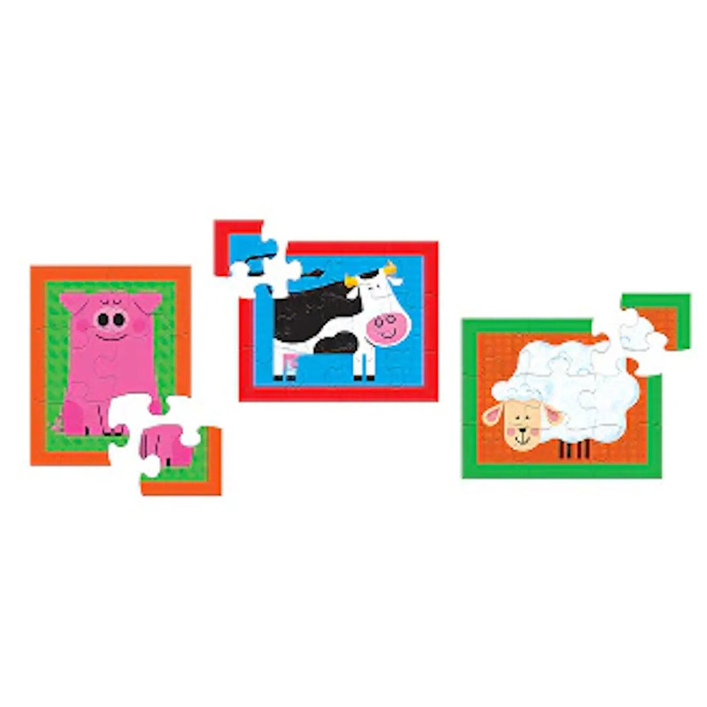 Crocodile Creek | My First Puzzles | Farm | 6 - 9 - 12 stukjes | 20 x 25 cm | 3+ - Kleine Eland