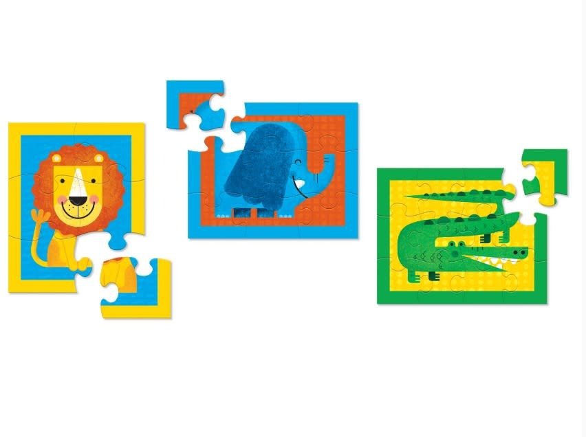 Crocodile Creek | My First Puzzles | Jungle | 6 - 9 - 12 stukjes | 20 x 25 cm | 3+ - Kleine Eland