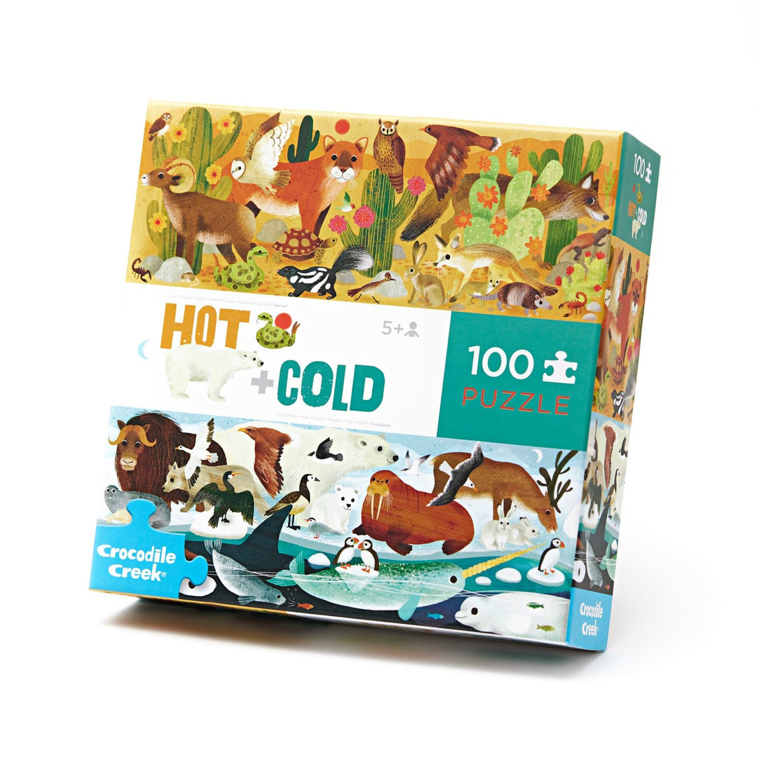 Crocodile Creek | Puzzel | Hot + Cold | 100 stukjes | 5+ - Kleine Eland