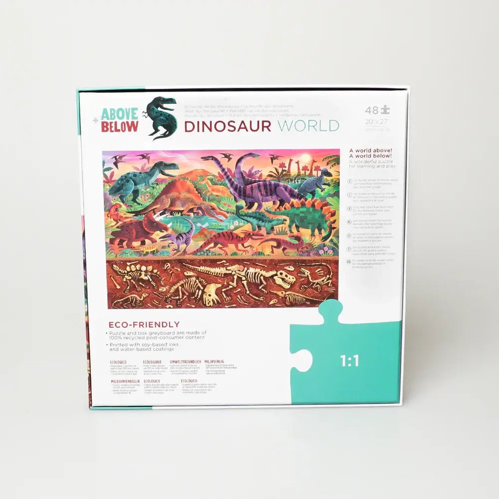 Crocodile Creek | Puzzle | Above &amp; Below | Dinosaur World | 48 stukjes | 4+ - Kleine Eland