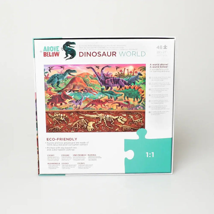 Crocodile Creek | Puzzle | Above &amp; Below | Dinosaur World | 48 stukjes | 4+ - Kleine Eland