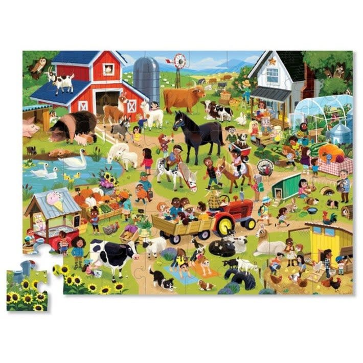 Crocodile Creek | Puzzle | Day at the Farm | 48 stukjes | 4+ - Kleine Eland