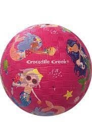 Crocodile Creek speelbal met zeemeerminnenmotief, diameter 13 cm
