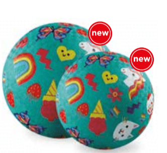 Crocodile Creek | Rubber Playball | 13 cm | Smiley | 3+ - Kleine Eland