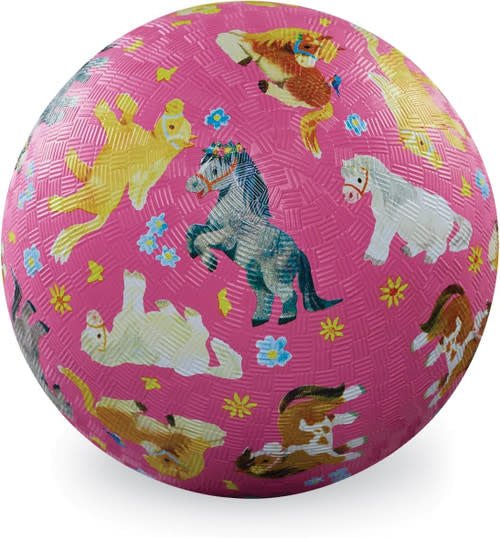 Crocodile Creek | Rubber Playball | 18 cm | Pretty Ponies | 3+ - Kleine Eland