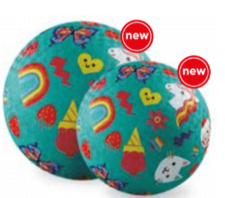 Crocodile Creek | Rubber Playball | 18 cm | Smiley | 3+ - Kleine Eland