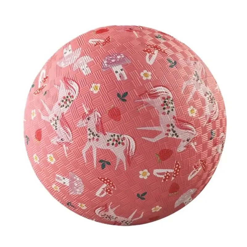 Crocodile Creek | Rubber Playball | 18 cm | Unicorn Garden | 3+ - Kleine Eland