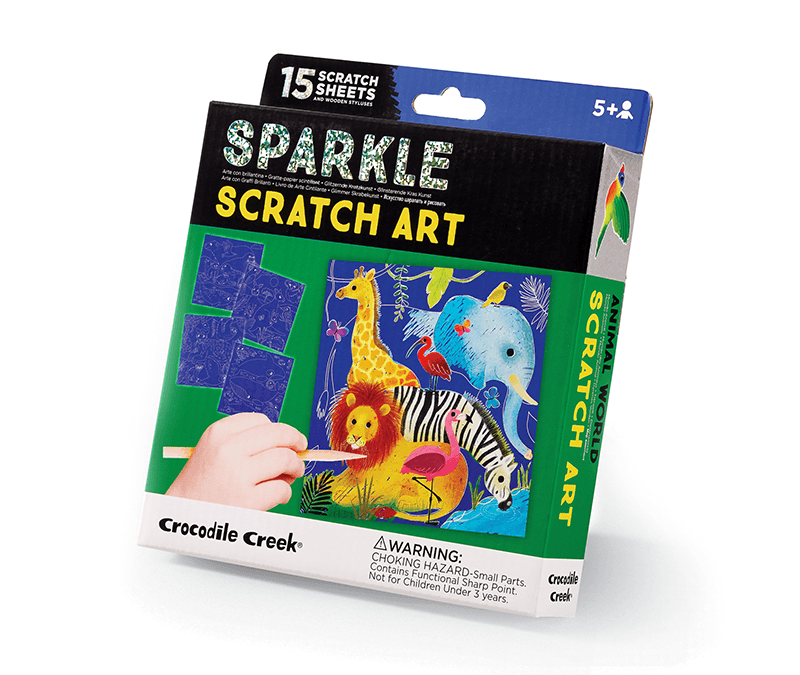 Crocodile Creek | Scratch Art | Animal World | 5+ - Kleine Eland