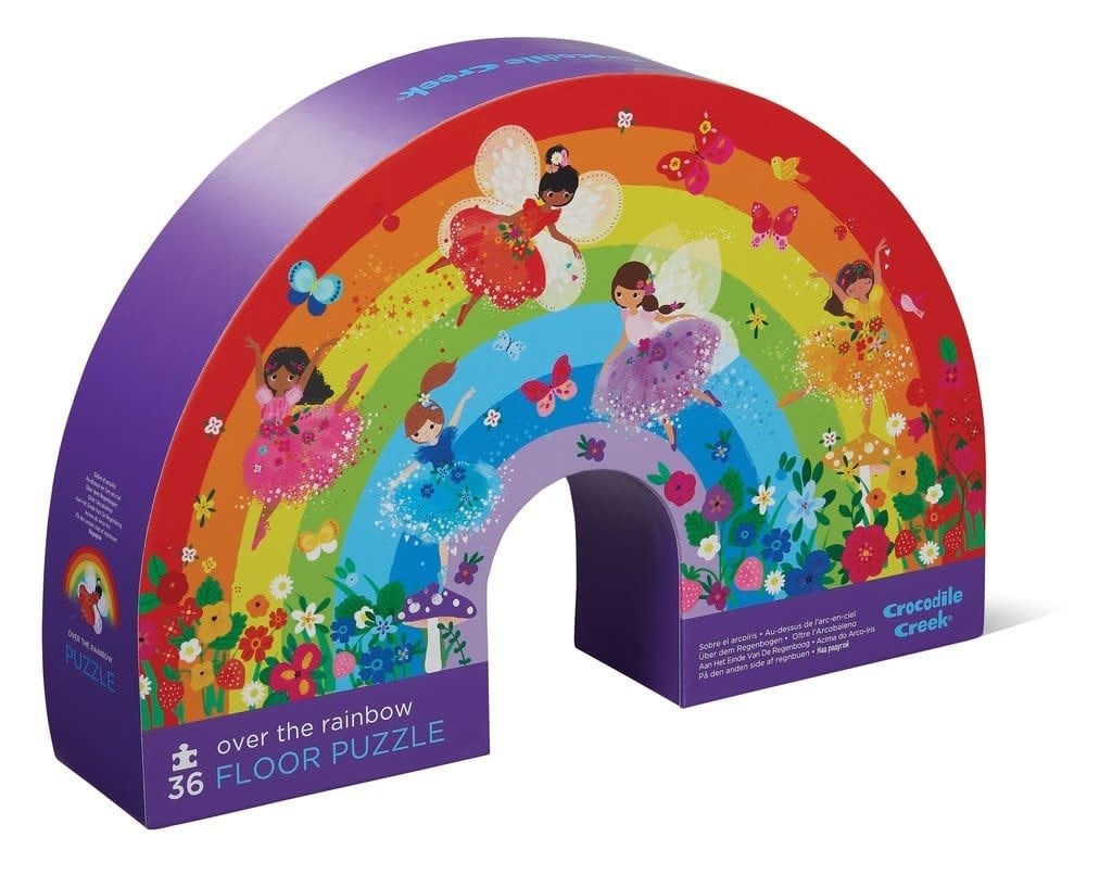 Crocodile Creek | Shaped Box Floor Puzzle | Over the Rainbow | 36 delig | 3+ - Kleine Eland