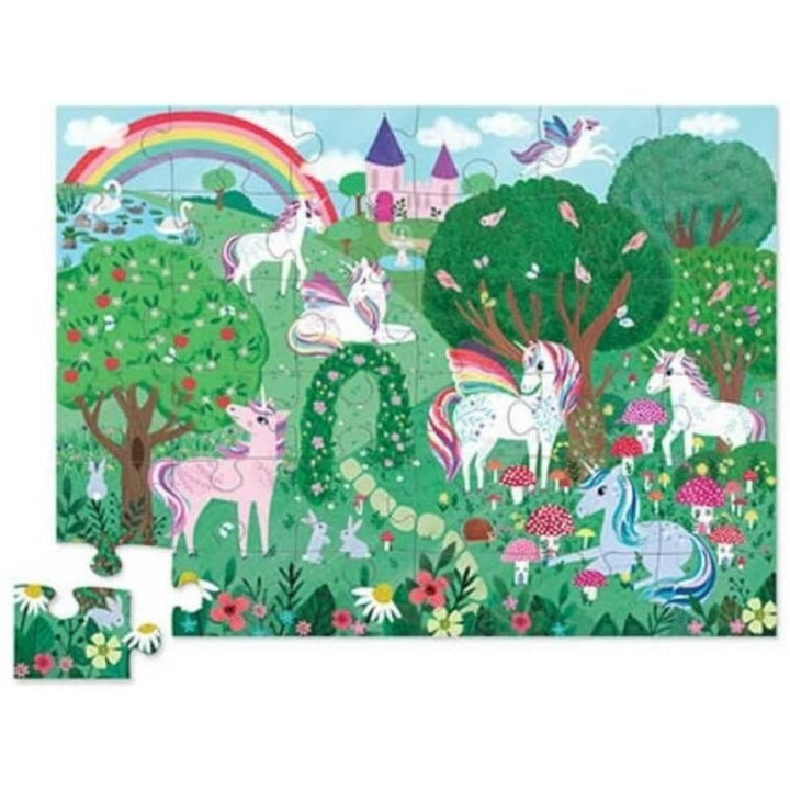 Crocodile Creek | Shaped Box Floor Puzzle | Unicorn Dreams | 36 delig | 3+ - Kleine Eland