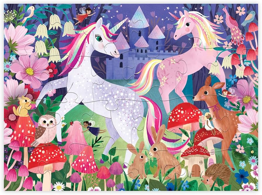 Crocodile Creek | Shaped Puzzle | Unicorn Castle | 24 stukjes | 3+ - Kleine Eland