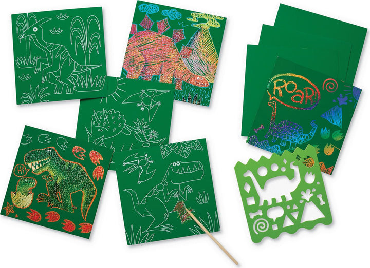 Crocodile Creek | Sparkle Scratch Art | Dinosaur | 5+ - Kleine Eland
