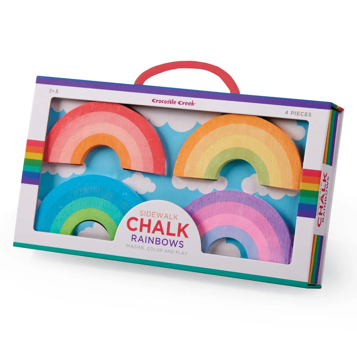 Crocodile Creek | Stoepkrijt | Regenboog | 4 delig | 12 cm | 3+ - Kleine Eland