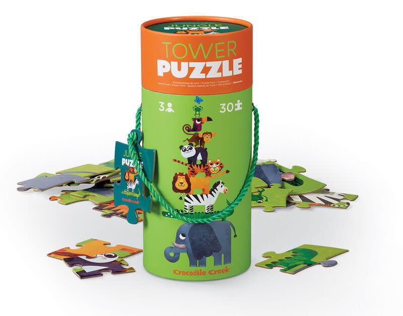Crocodile Creek | Tower Puzzle | 30 stukjes | Jungle | 3+ - Kleine Eland