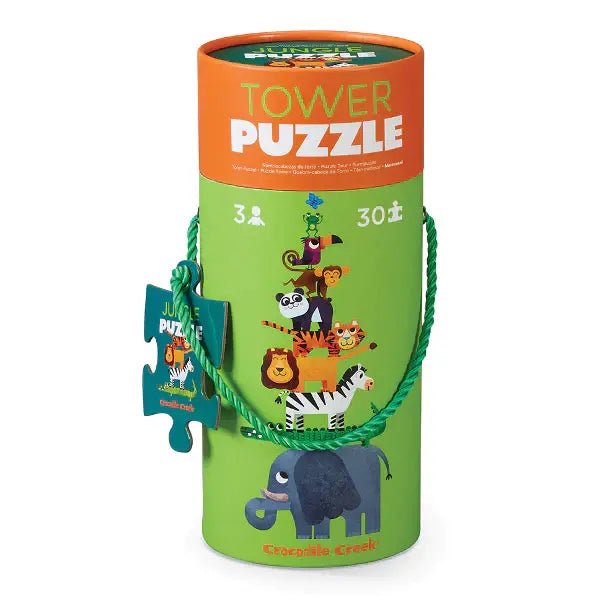 Crocodile Creek | Tower Puzzle | 30 stukjes | Jungle | 3+ - Kleine Eland
