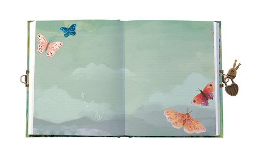 Dagboek met slot en sleutel – Roger La Borde Butterfly Ball Sunshine - Kleine Eland