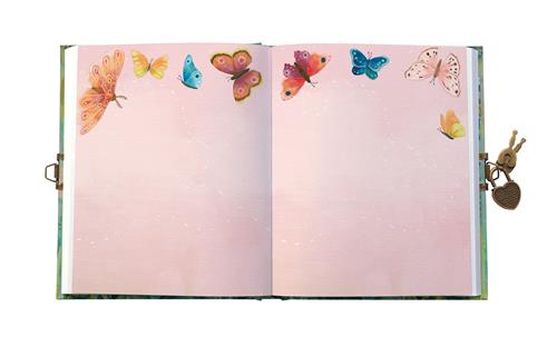 Dagboek met slot en sleutel – Roger La Borde Butterfly Ball Sunshine - Kleine Eland