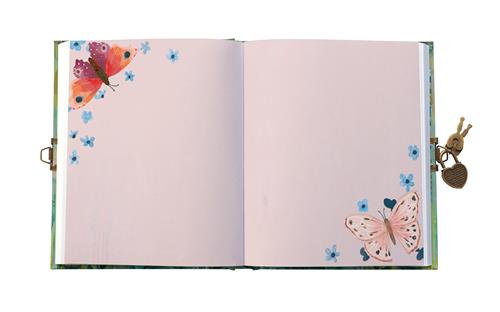 Dagboek met slot en sleutel – Roger La Borde Butterfly Ball Sunshine - Kleine Eland