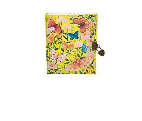 Dagboek met slot en sleutel – Roger La Borde Butterfly Ball Sunshine - Kleine Eland