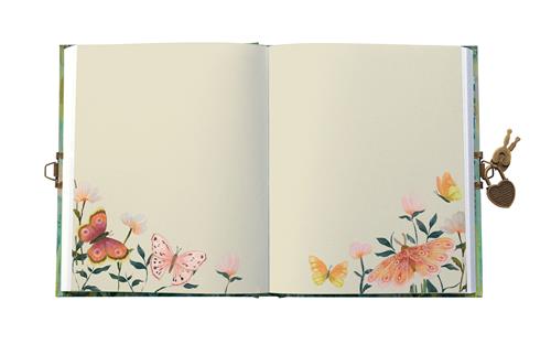 Dagboek met slot en sleutel – Roger La Borde Butterfly Ball Sunshine - Kleine Eland
