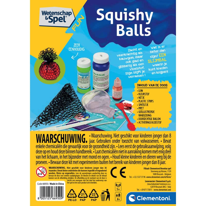 Clementoni – Squishy Balls back with contents and warnings
