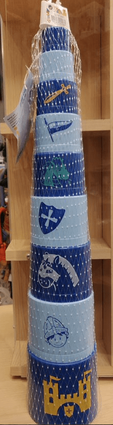 Dantoy | Stapelbekers | 9 delig | Blauw | 1+ - Kleine Eland