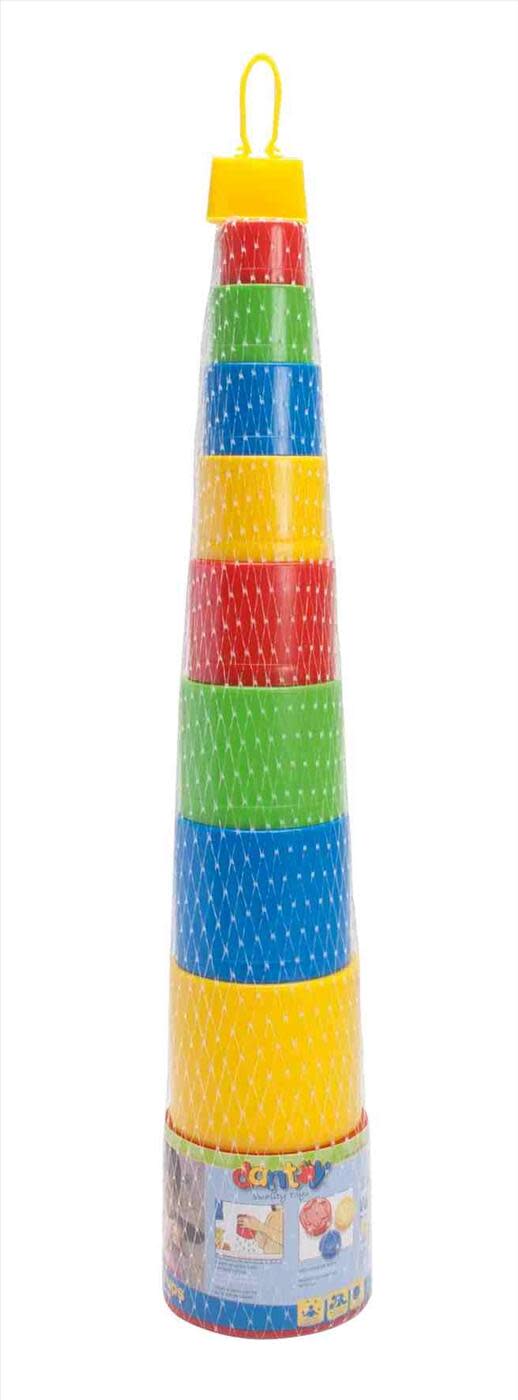 Dantoy | Stapelbekers | 9 delig | Regenboog | 1+ - Kleine Eland