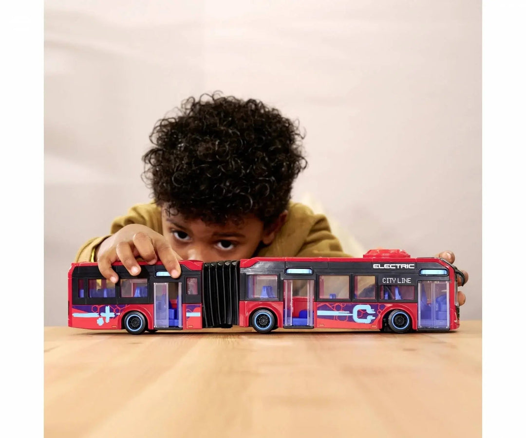 Dickie Toys | Autobus | Volvo Stadsbus | 40 cm | met Openslaande deuren en Stuurmechanisme | 3+ - Kleine Eland