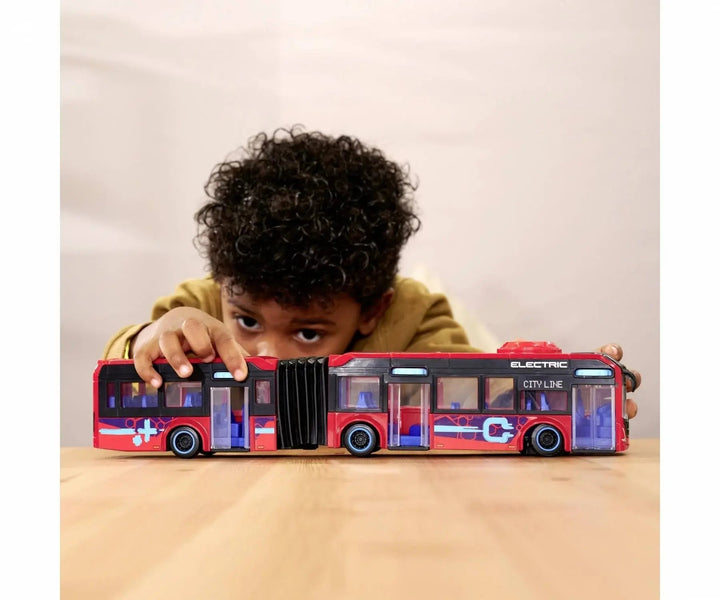 Dickie Toys | Autobus | Volvo Stadsbus | 40 cm | met Openslaande deuren en Stuurmechanisme | 3+ - Kleine Eland