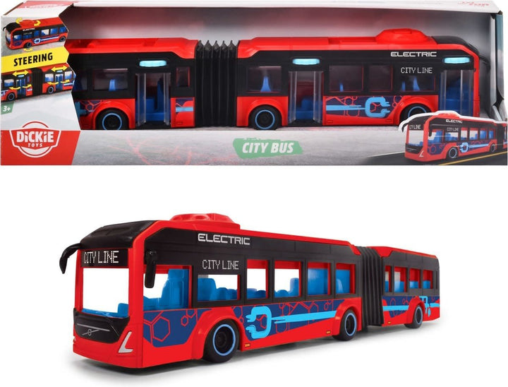 Dickie Toys | Autobus | Volvo Stadsbus | 40 cm | met Openslaande deuren en Stuurmechanisme | 3+ - Kleine Eland