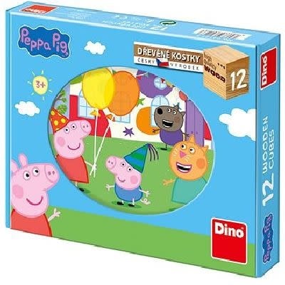 Dino Toys | Kubuspuzzel | Peppa Pig | 6 puzzels | 12 Blokken | 3+ - Kleine Eland