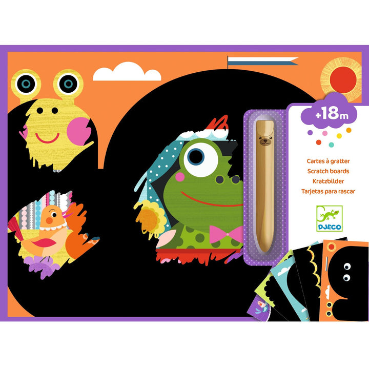 Djeco | Scratch Boards  | Dieren | +18 maanden