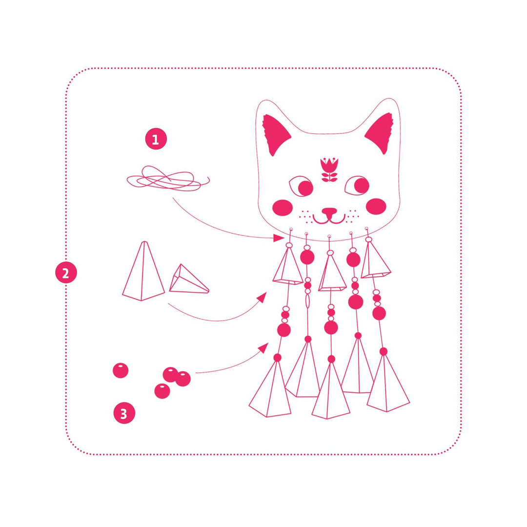 Djeco | Do it Yourself | Windspiel | Kitty | 5+