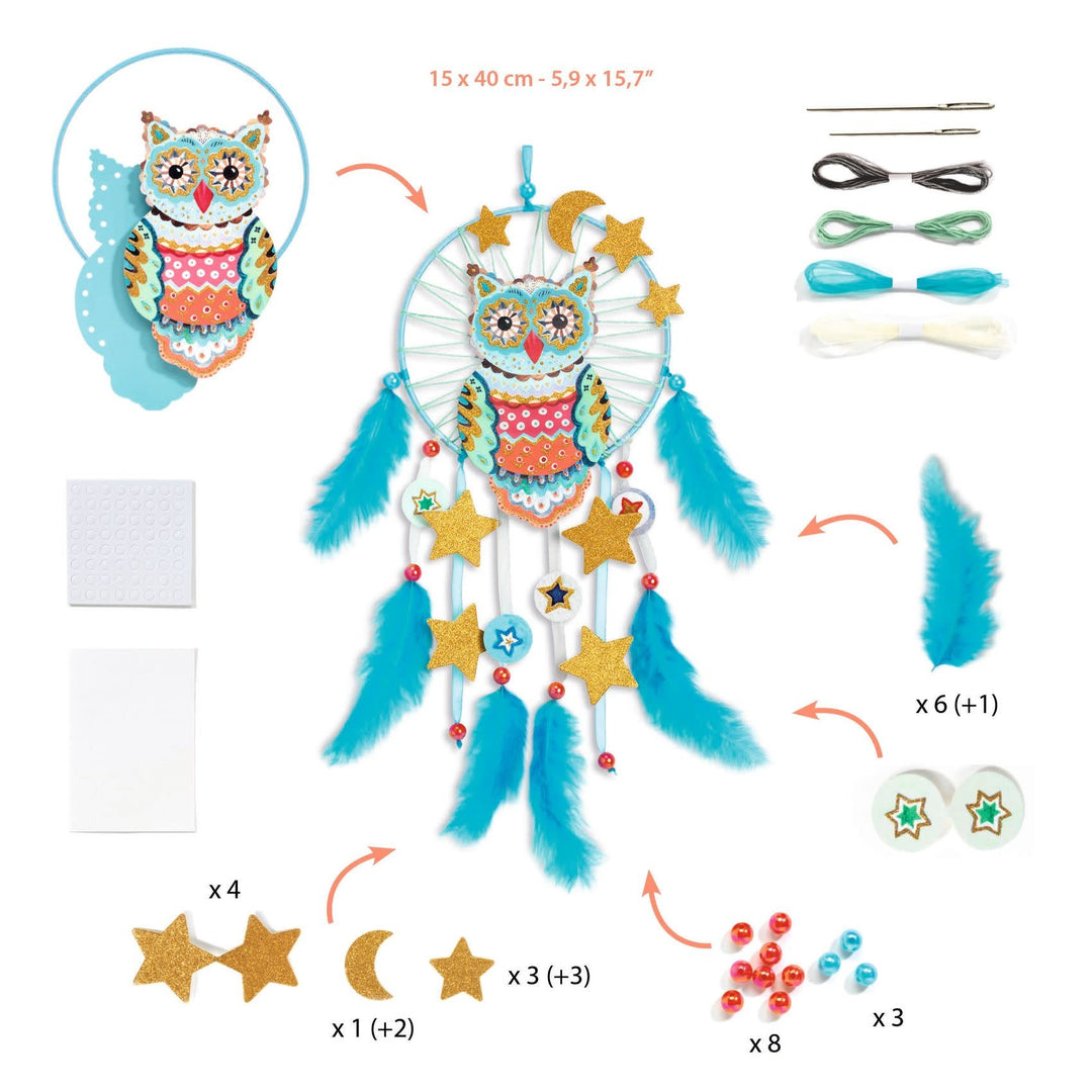 Djeco | Do it Yourself | Dreamcatcher | Golden Owl | 7+