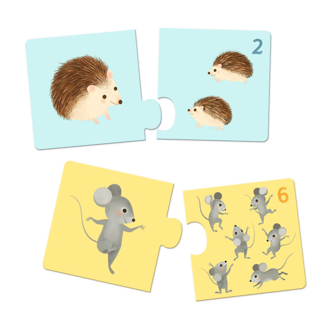 Djeco | Duo Puzzle | Baby Animals | 24 Pieces | 2+