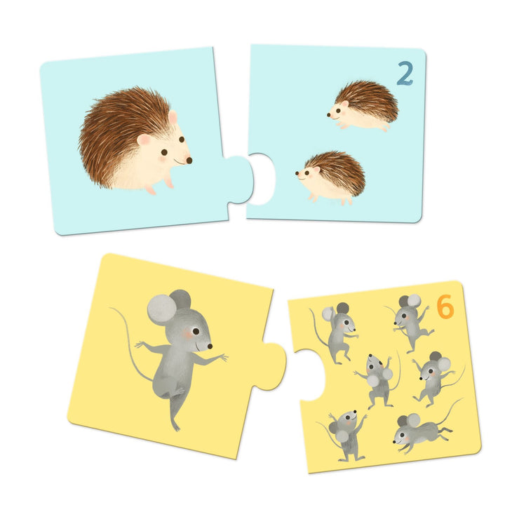 Djeco | Duo Puzzle | Baby Animals | 24 Pieces | 2+