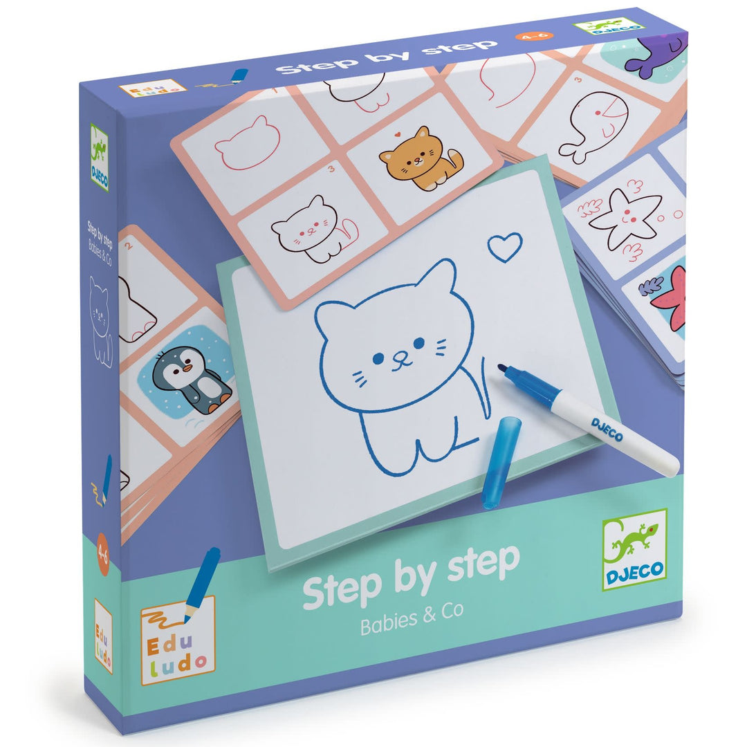 Djeco | Eduludo | Drawing Step by Step | Babies &amp; Co | 4-6 jaar