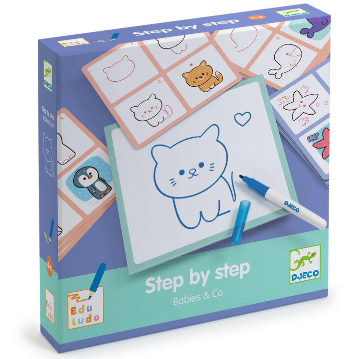 Djeco | Eduludo | Drawing Step by Step | Babies &amp; Co | 4-6 jaar