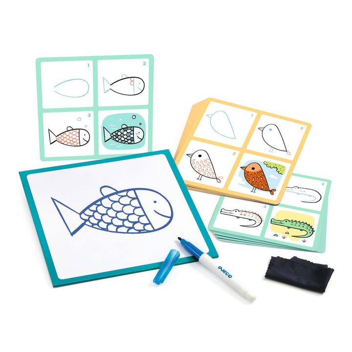 Djeco | Eduludo | Drawing Step by Step | Lama &amp; Co | 4-6 jaar