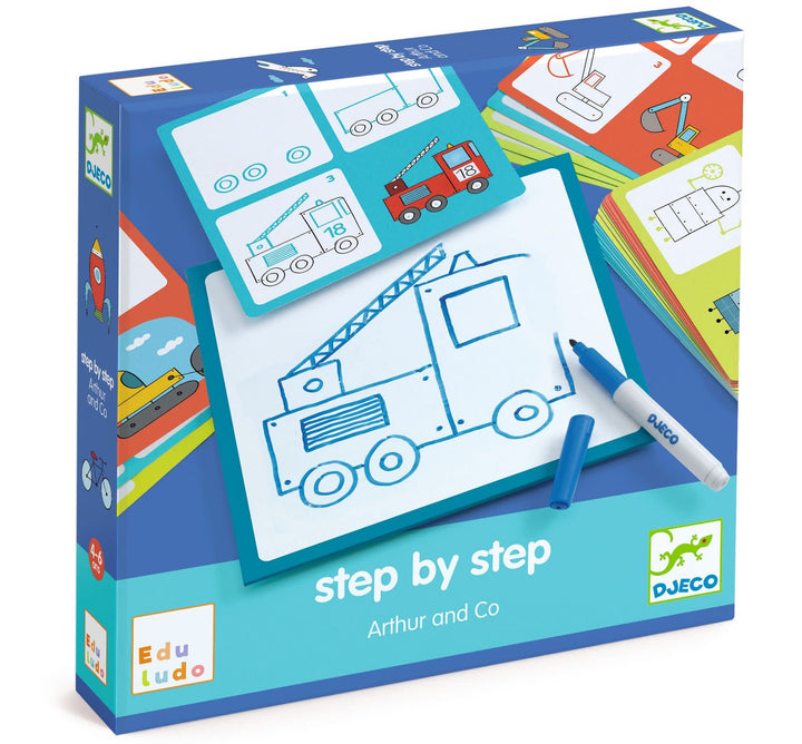 Djeco | Eduludo | Drawing Step by Step | Arthur &amp; Co | 4+6 jaar
