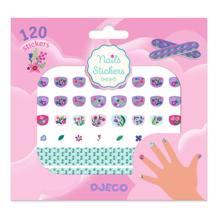 Djeco | Body Art | Nails Stickers | Petite fleur | 120 stickers | 3+