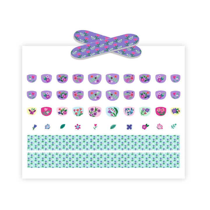 Djeco | Body Art | Nails Stickers | Petite fleur | 120 stickers | 3+