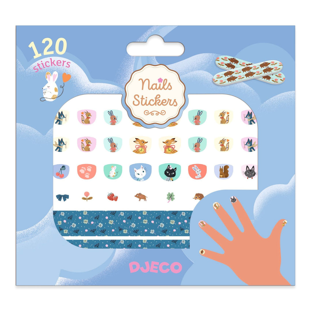 Djeco | Body Art | Nails Stickers | Schattig | 120 stickers | 3+