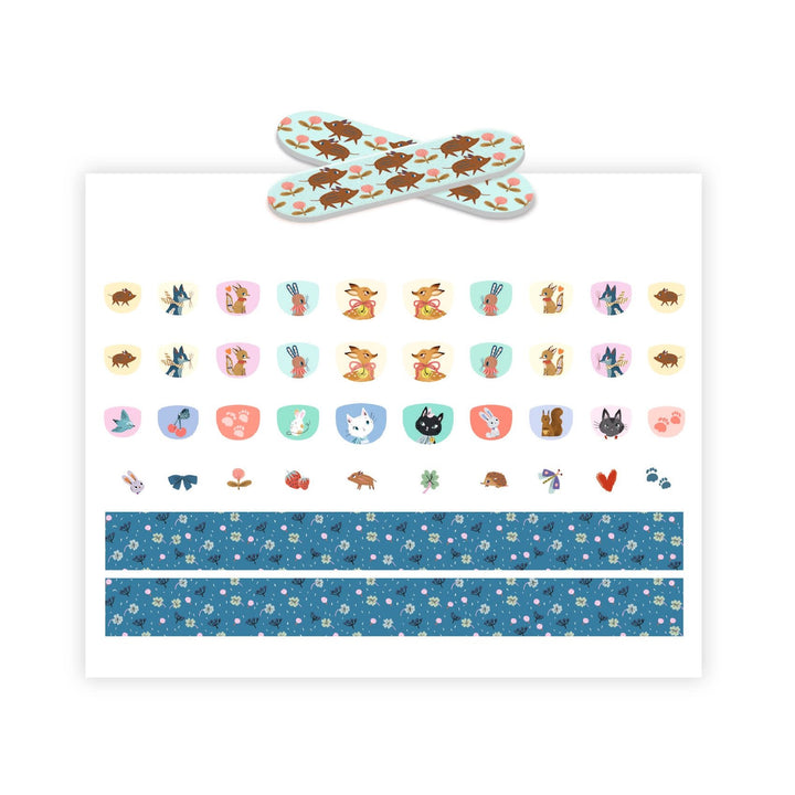 Djeco | Body Art | Nails Stickers | Schattig | 120 stickers | 3+
