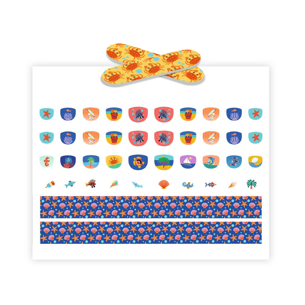 Djeco | Nails Stickers | 120 pieces | Mediterranean | 4 - 8 year