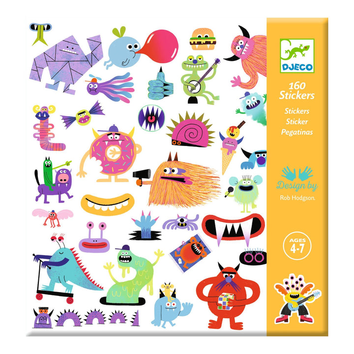 Djeco | Stickers | Monsters | 160 stuks | 4+