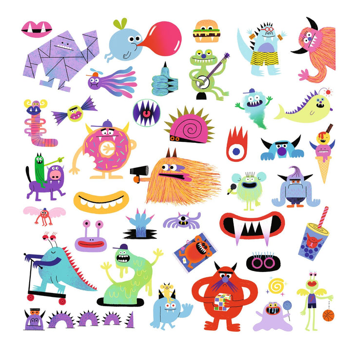 Djeco | Stickers | Monsters | 160 stuks | 4+