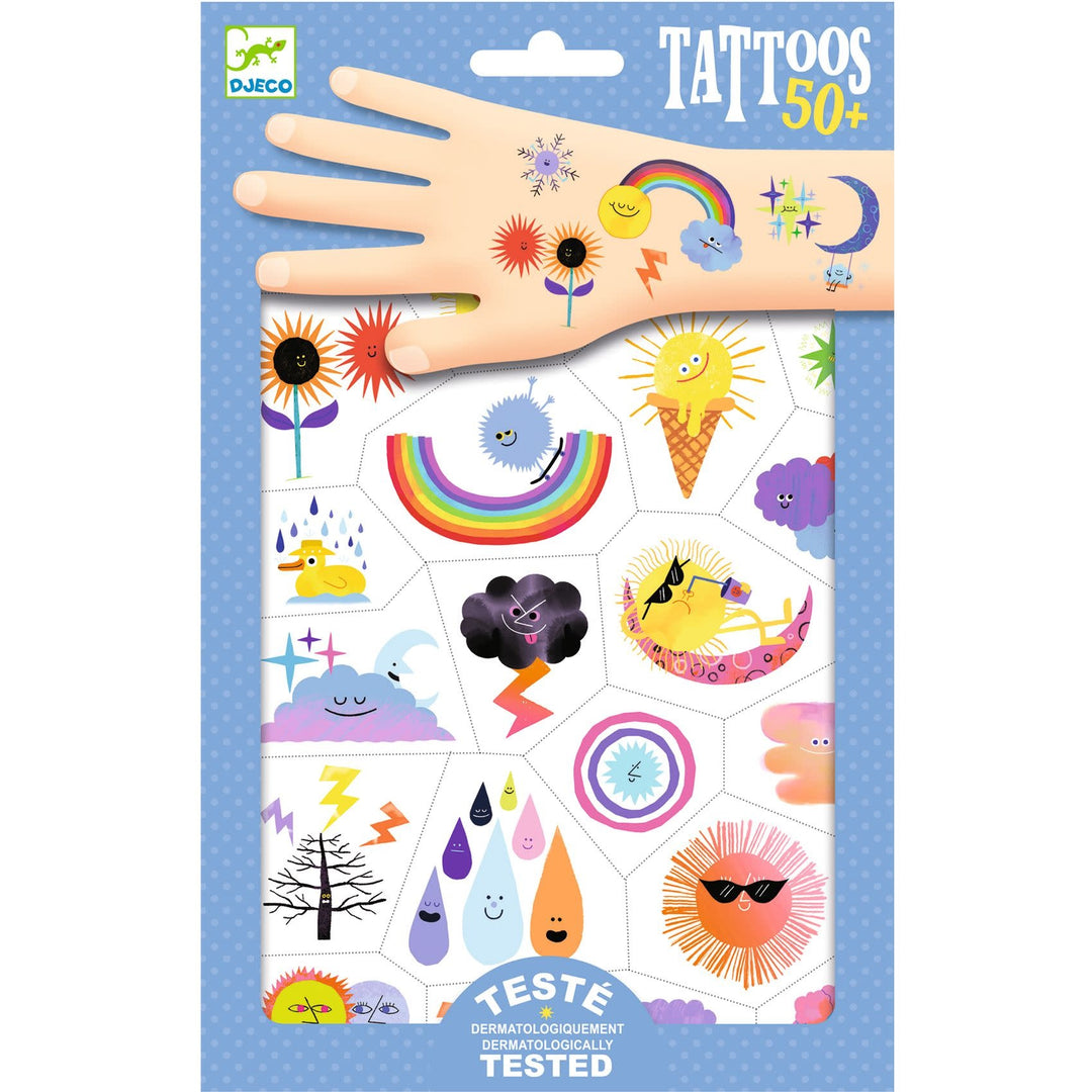Djeco | Body Art | Tattoos | Weather emojis | 3+