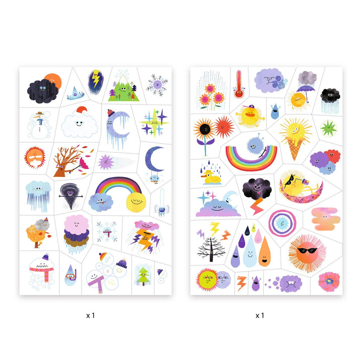 Djeco | Body Art | Tattoos | Weather emojis | 3+